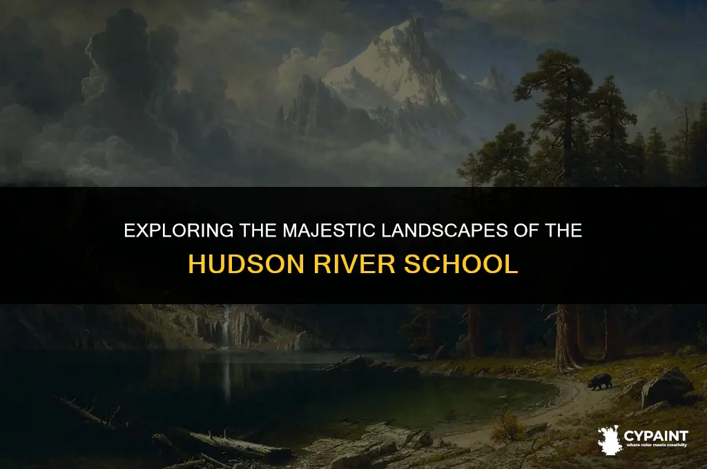 what type of paintings did the hudson river school paint