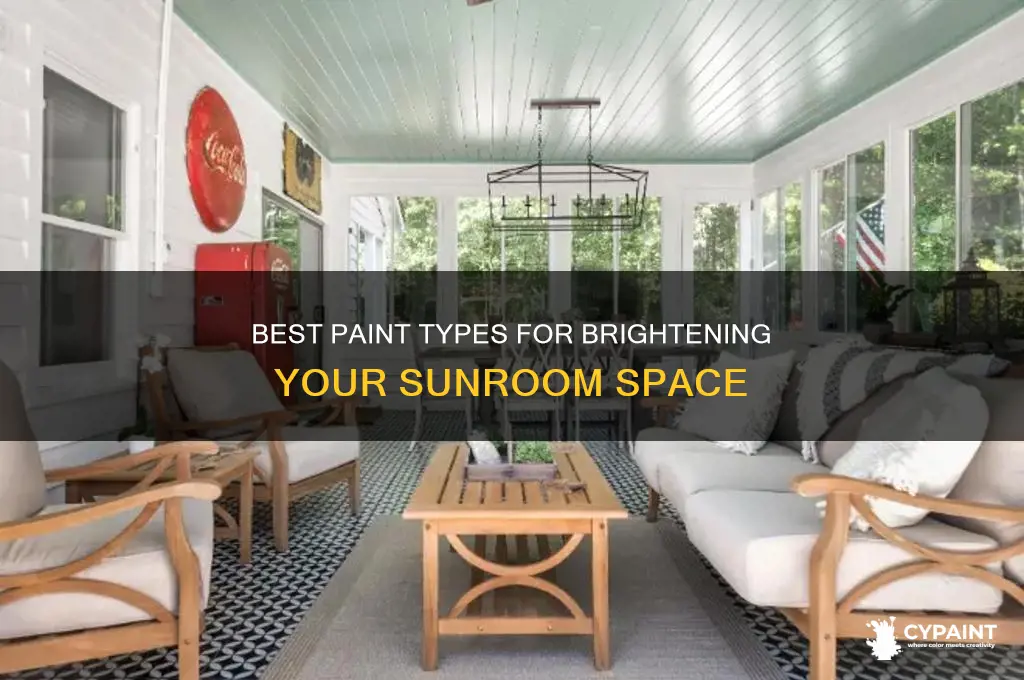 what type of panit to paint a sunroom