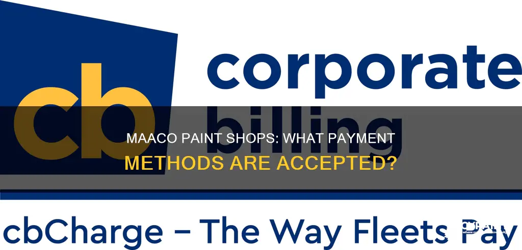 what type of payments does maaco paint shops accept