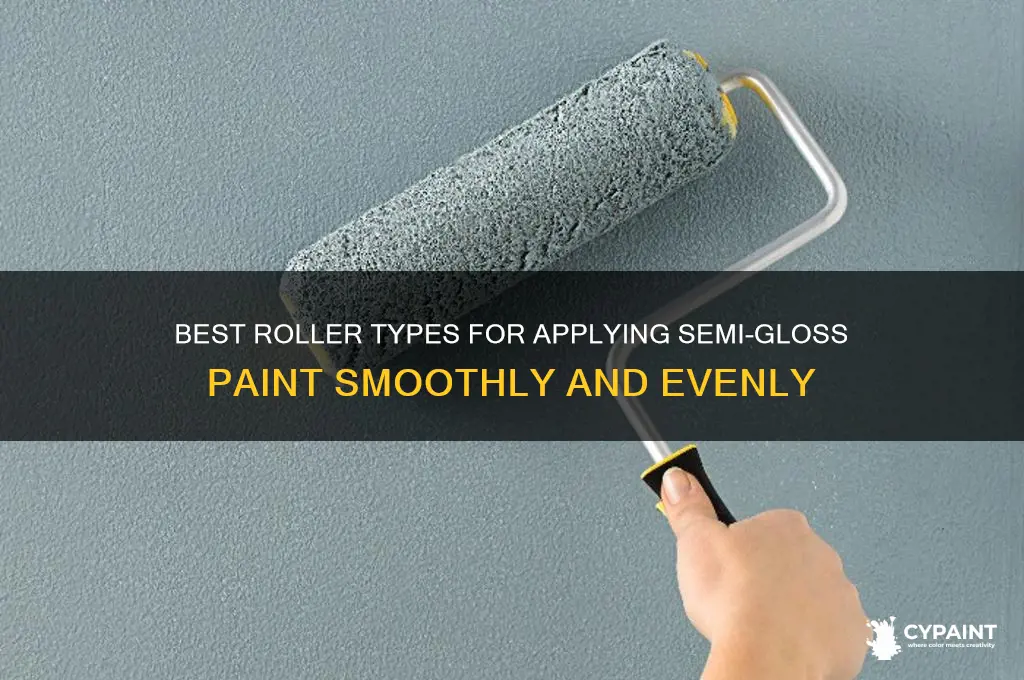 what type of roller for semi gloss paint