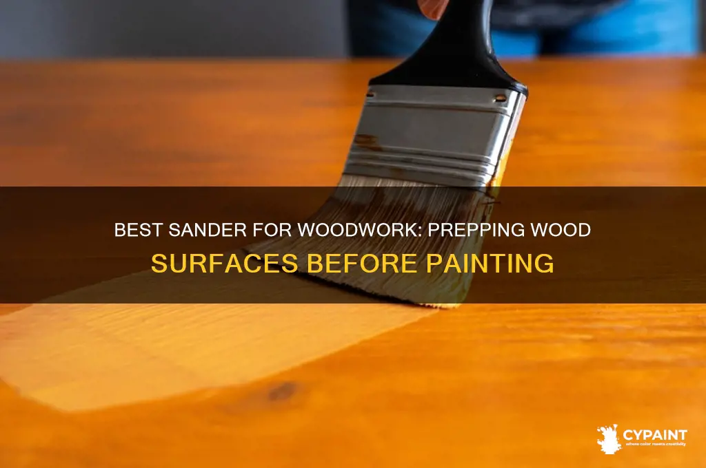 what type of sander for woodwork before painting