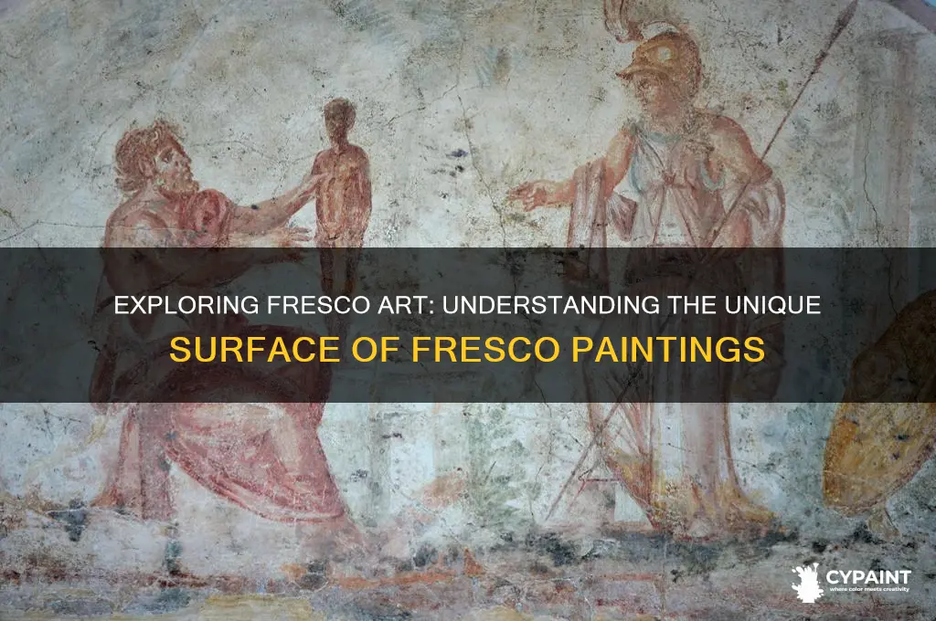 what type of surface is a fresco painting
