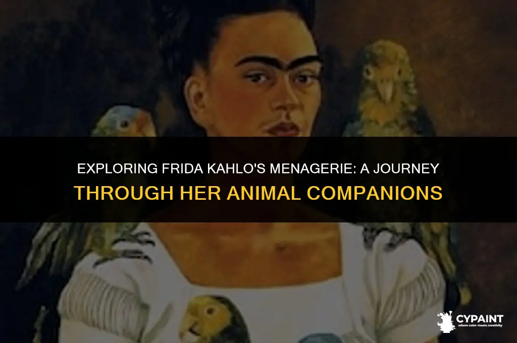what types of animals are in frida kahlo