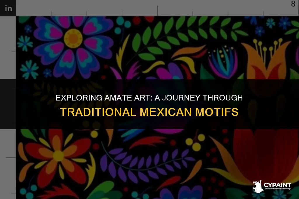 what types of subjects are depicted in the amate paintings