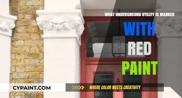 Red Paint Marks: Identifying Underground Electrical Utility Lines Safely