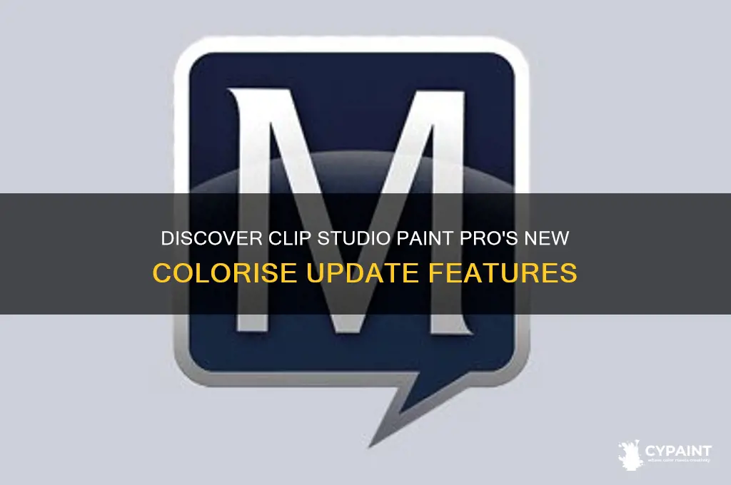Discover Clip Studio Paint Pro's New Colorise Update Features CyPaint