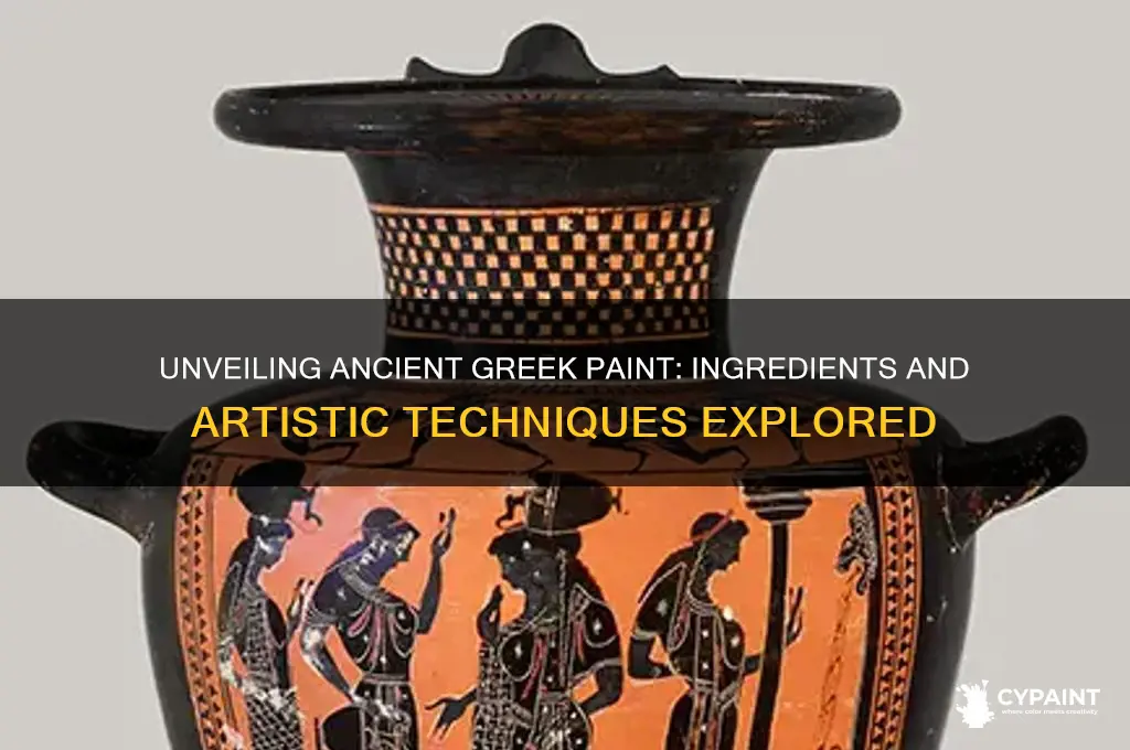 what was ancient greek paint made out of