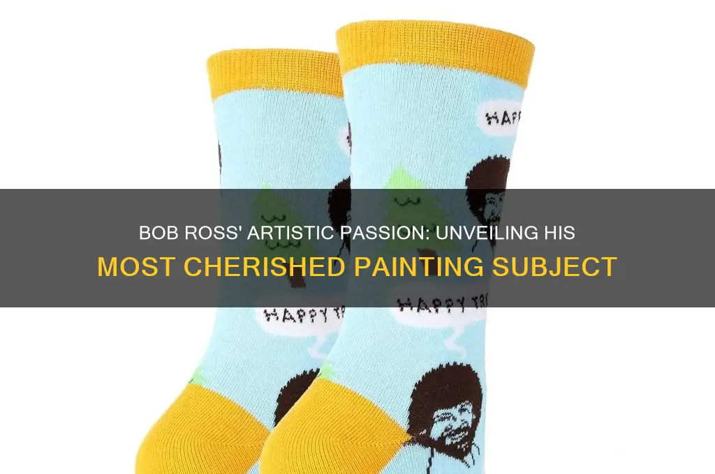 what was bob rosss favorite thing to paint