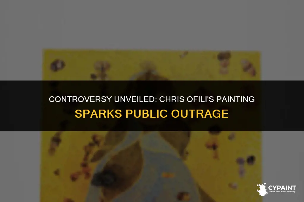 what was disturbing to the public this chris ofili painting