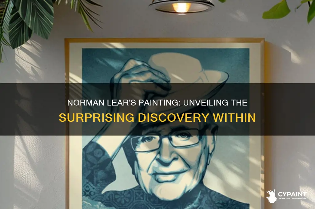 what was found on a norman lear painting