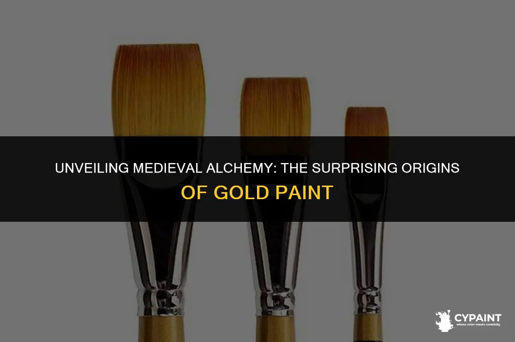 what was gold paint made from in the middle ages