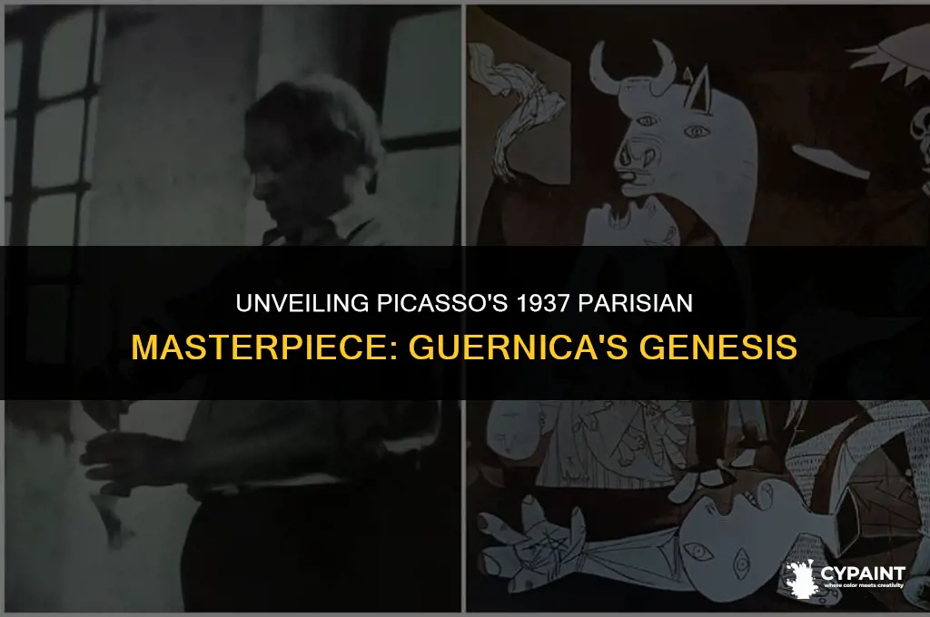 what was he commissioned to paint in paris in 1937