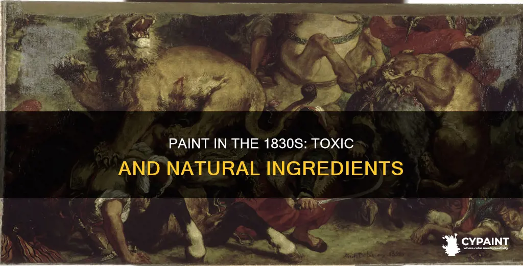 what was in paint based on in the 1830s