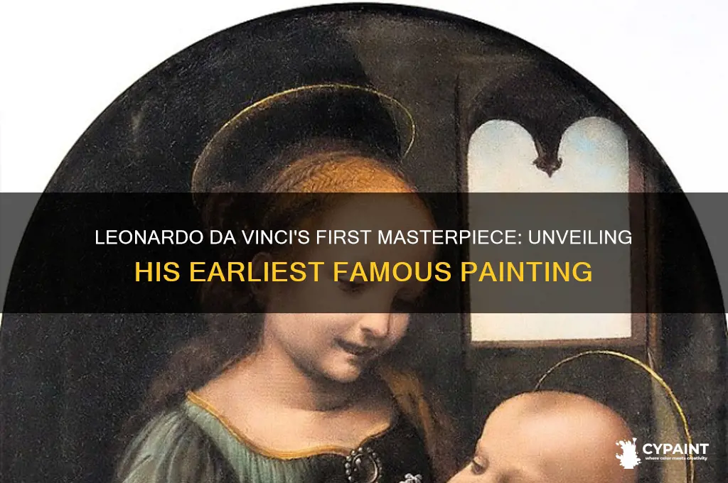 what was leonardo da vncis forst famous painting