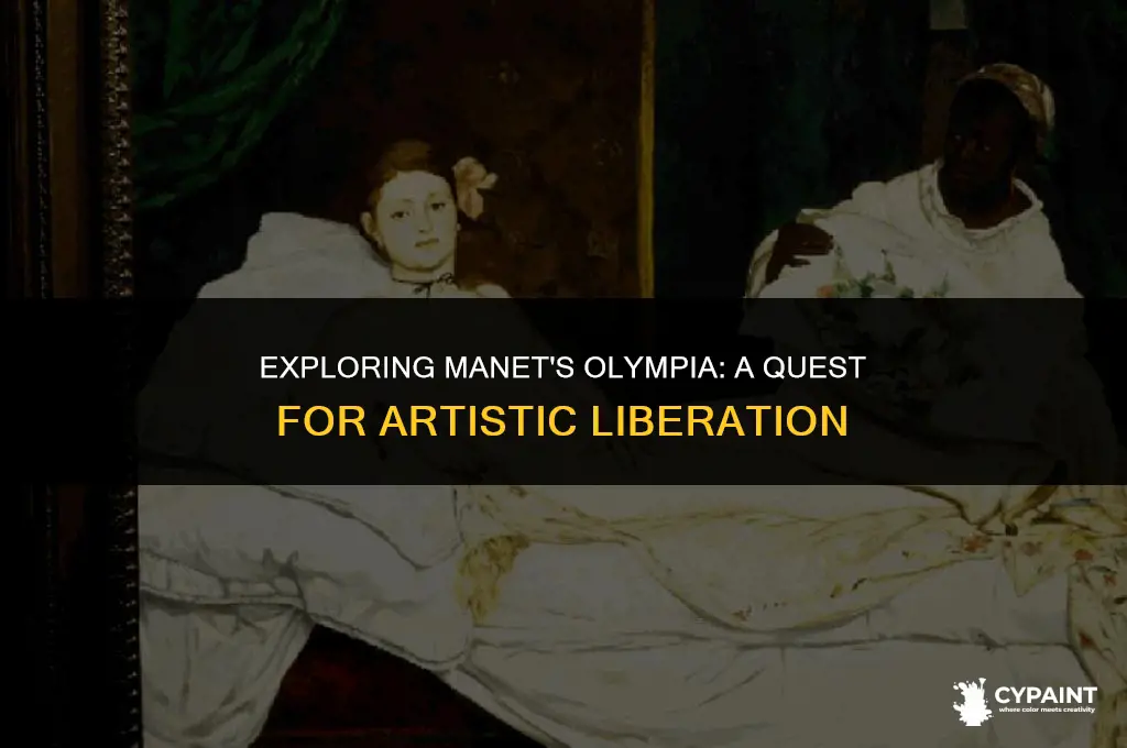 what was manet trying to achieve in his painting olympia