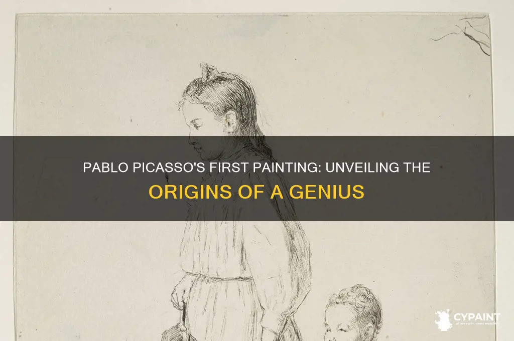 what was pablo piccaaso made his first painting