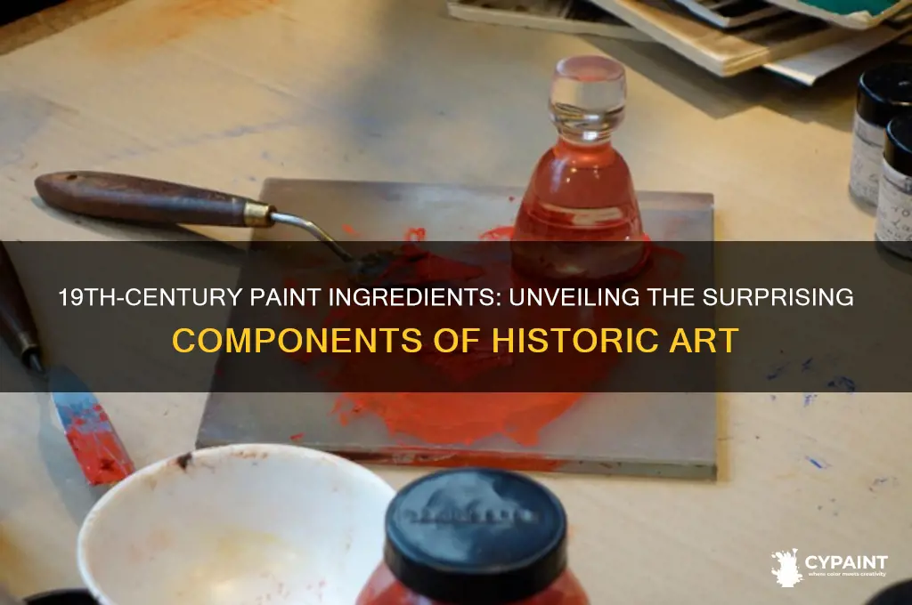 what was paint made of in the 1800s