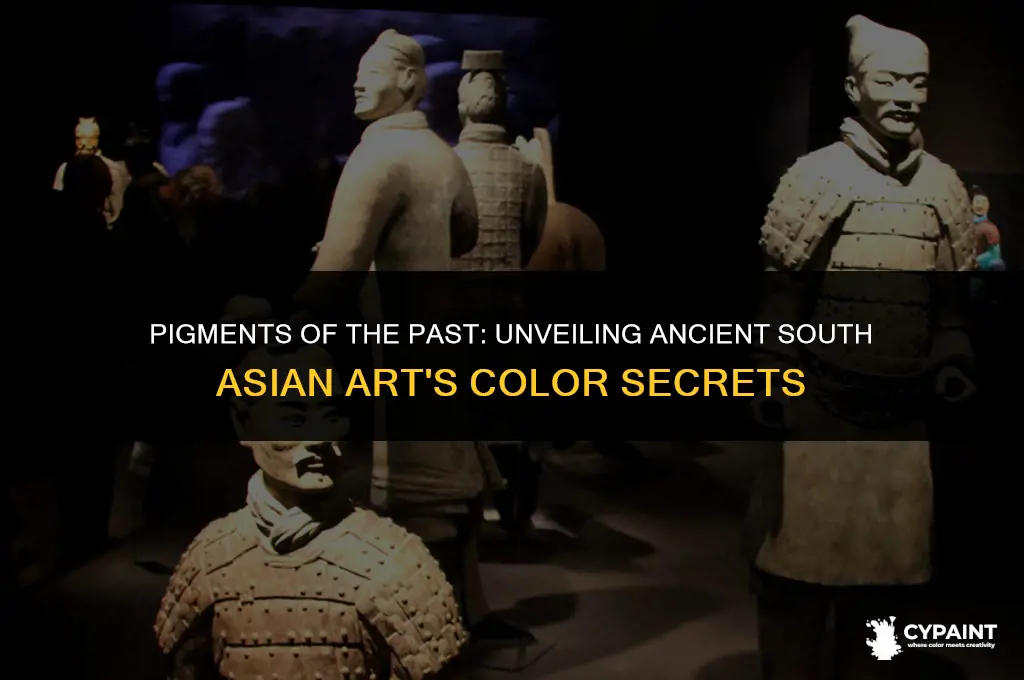 what was paint made out of ancient south asian art