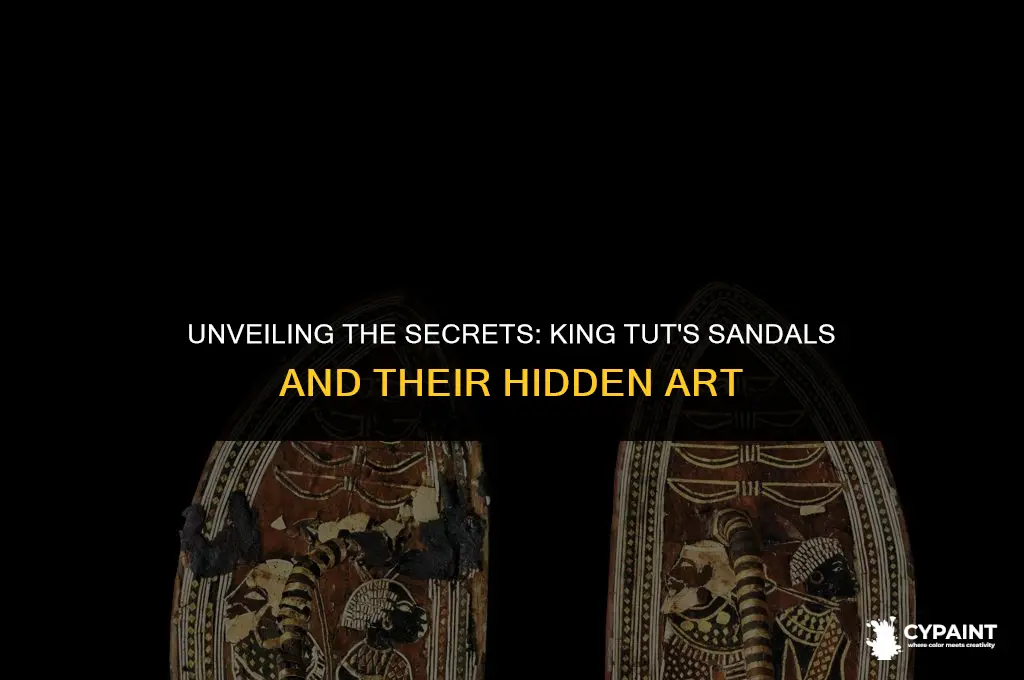 what was painted on the bottom of king tut