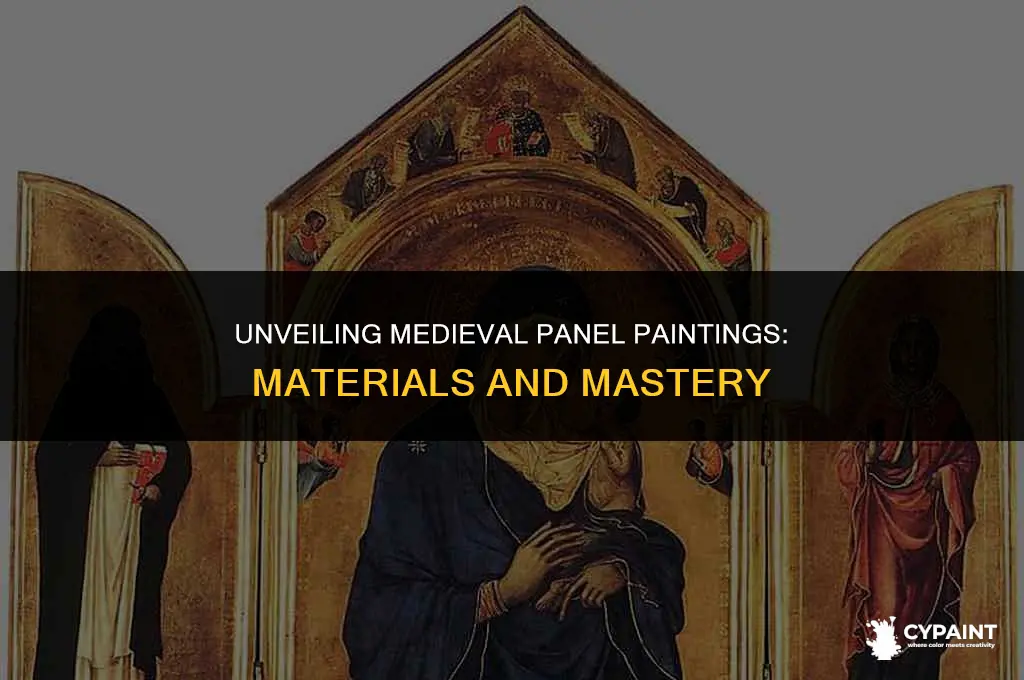 what was panel painting made of in the middle ages