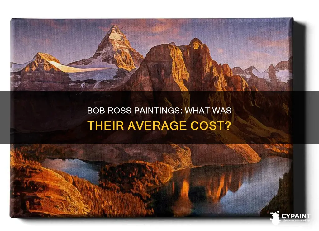 what was the averge cost of bob rosses paintings
