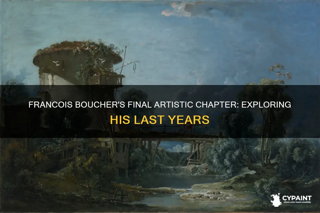 what was the last year of francois boucher paintings