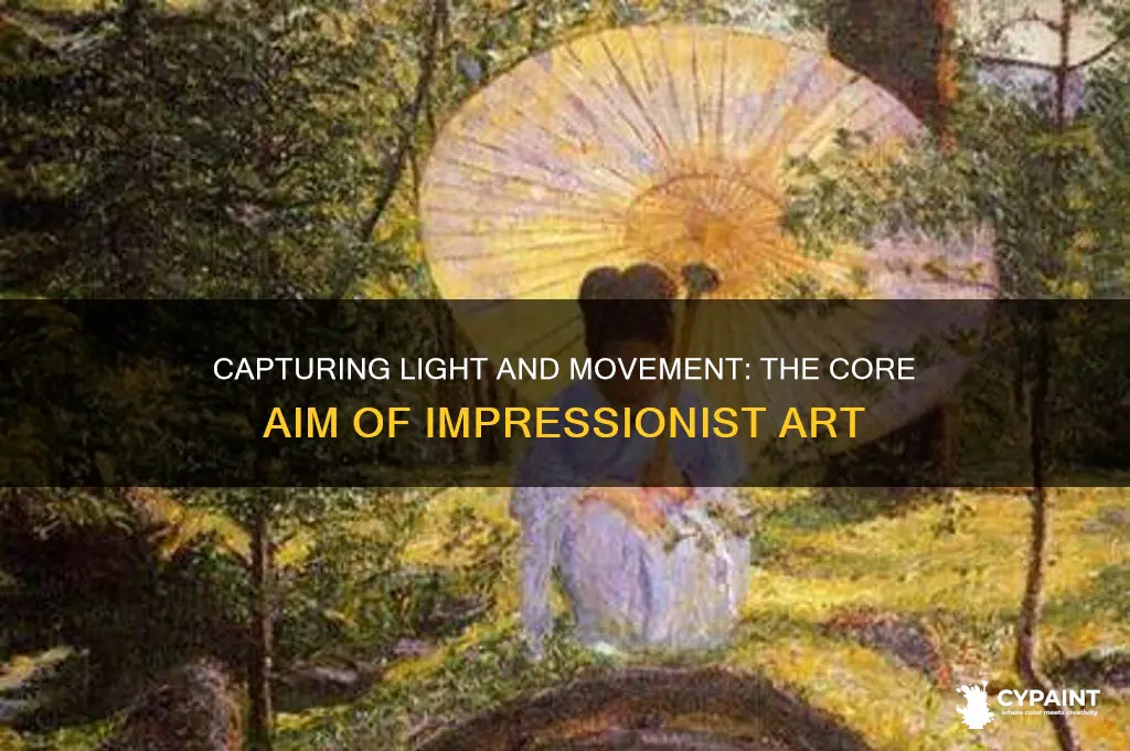 what was the main goal of impressionist painting
