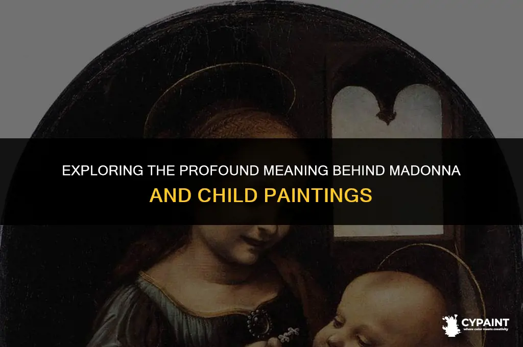 what was the meaning for painting the madonna and child