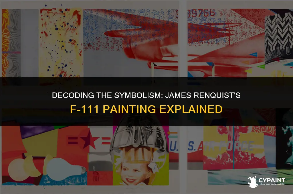 what was the meaning of james renquists f-111 painting