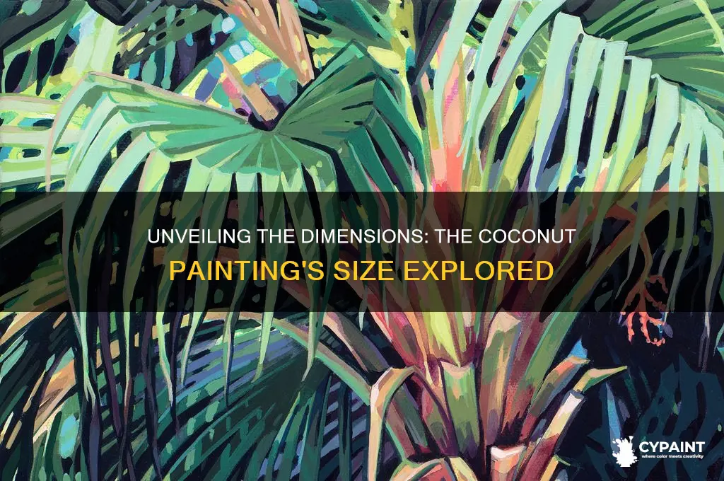 what was the measurement of the coconuts painting