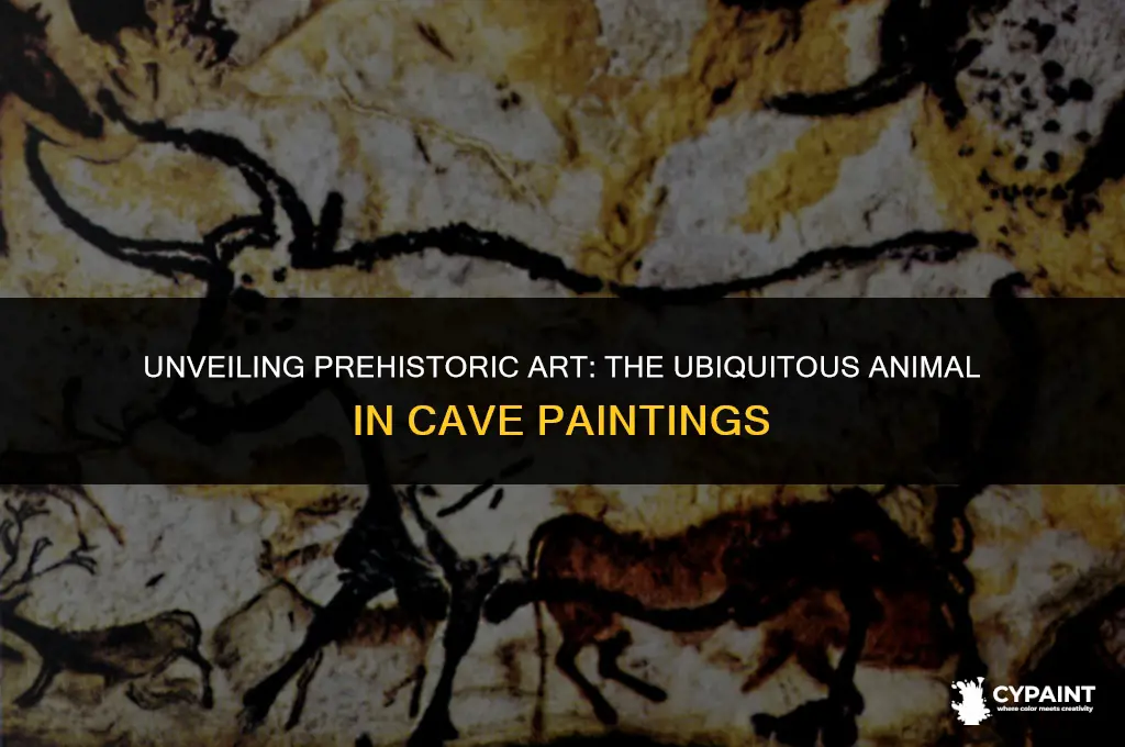what was the most common drawn animal on cave paintings
