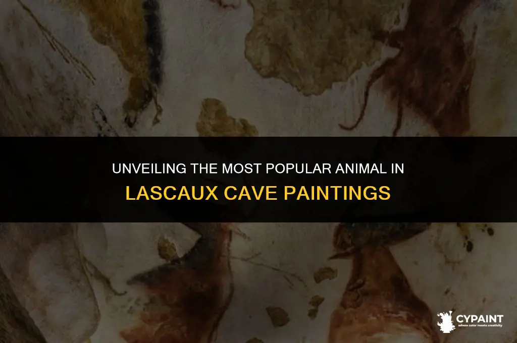 what was the most popular animal found in lascaux paintings