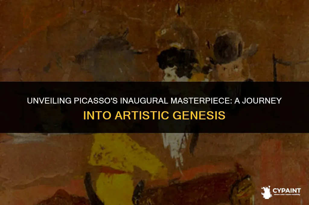what was the name of his first painting of picasso