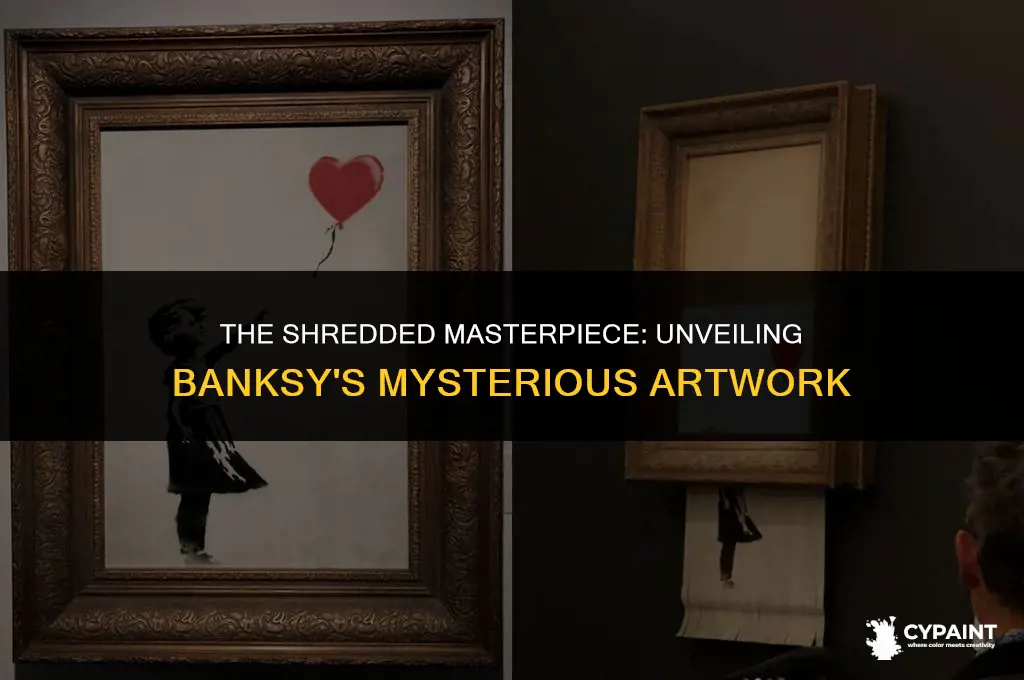 what was the name of the banksy painting that shredded