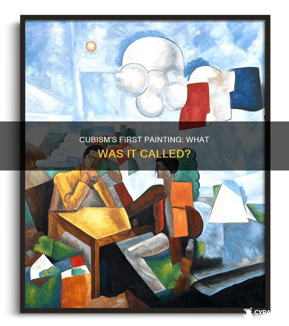 what was the name of the first cubist painting