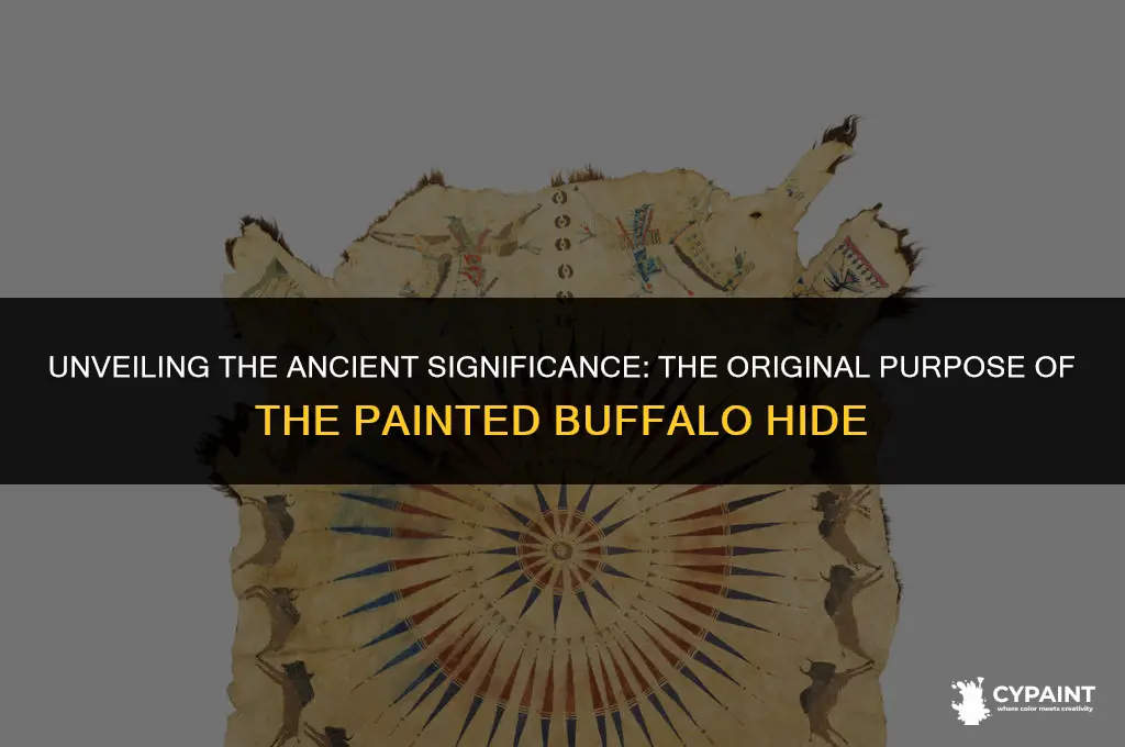 what was the original purpose of this painted buffalo hide