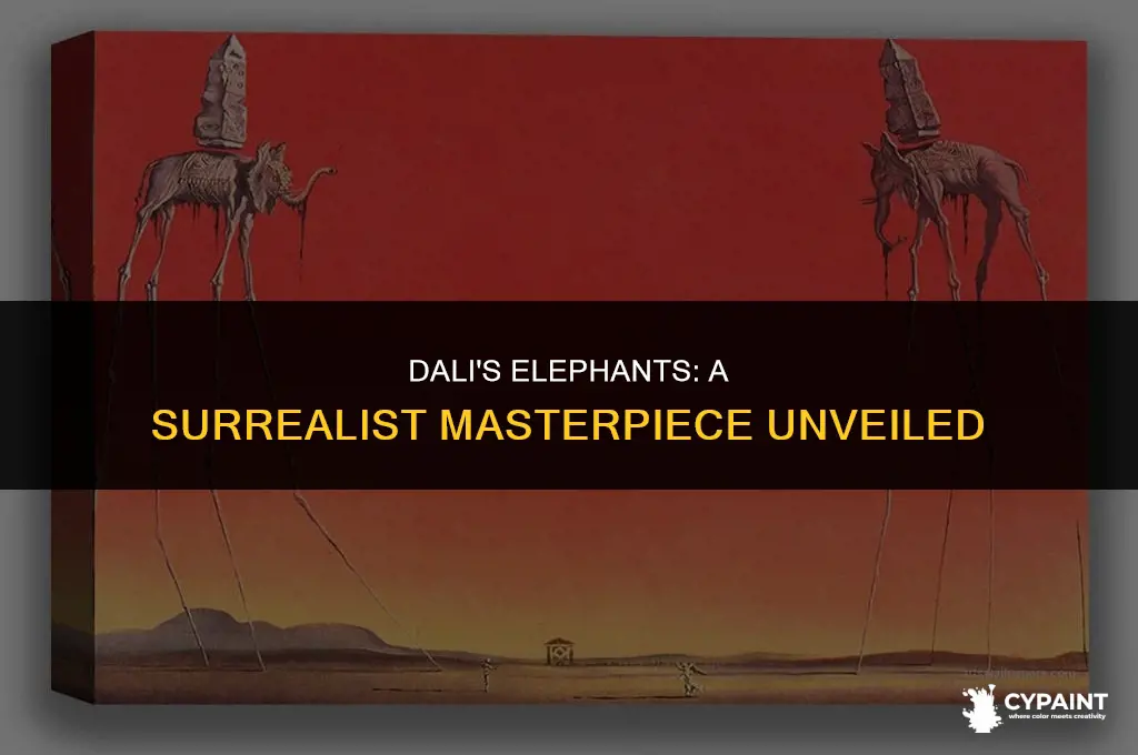 what was the painting about elpeohants by salvador dali called