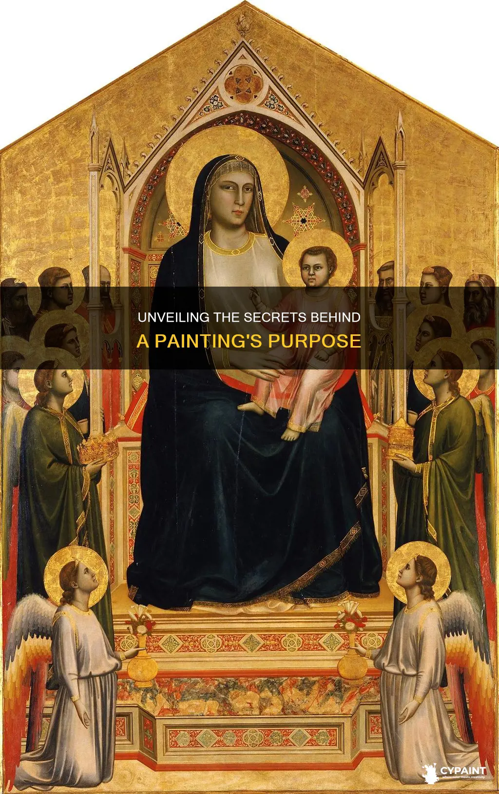 what was the painting above designed to speak to