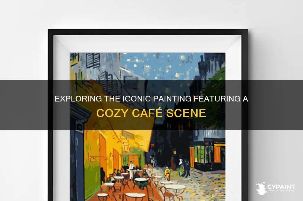 what was the painting that had a cafe