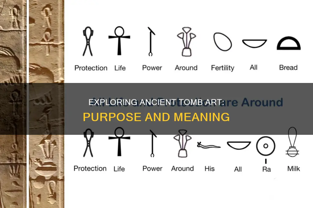 what was the purpose of tomb paintings and sculptures