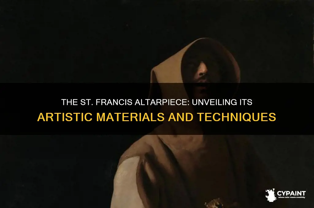 what was the st francis altarpiece painted with