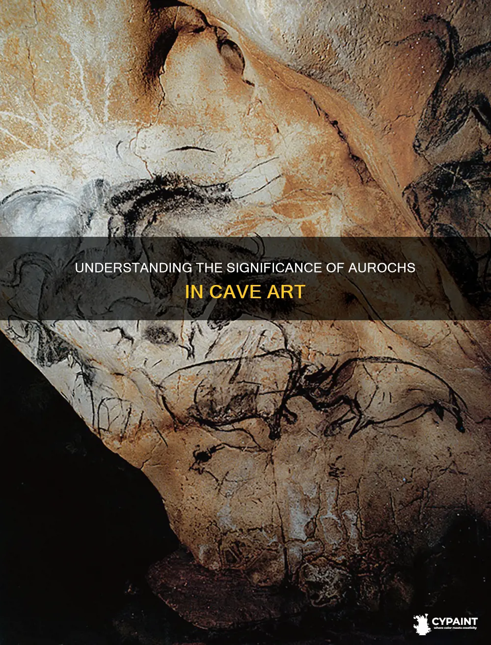 what was the symbol of aurochs in cave paintings