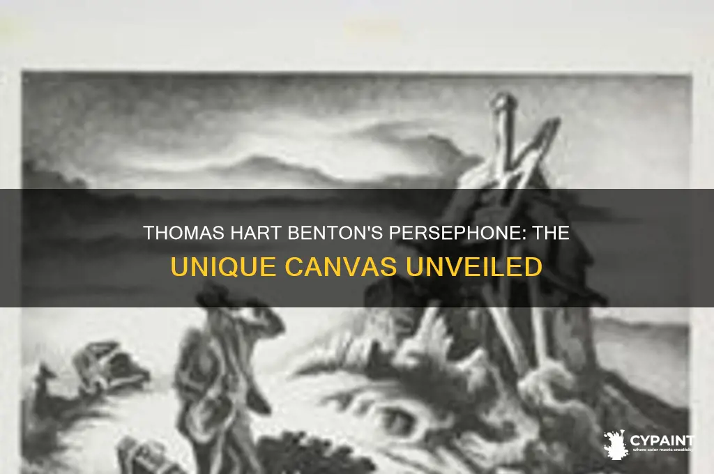 what was thomas hart bentons persephone painted on