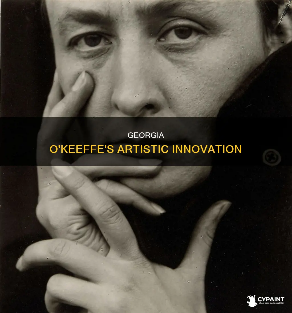 what was unique about the way geogia okeeffe painted