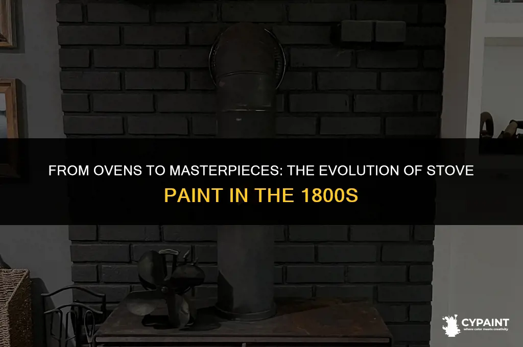 what was usef to paint stoves in the 1800