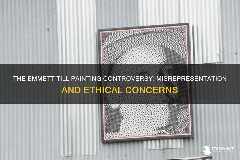 what was wrong with the emmett till painting