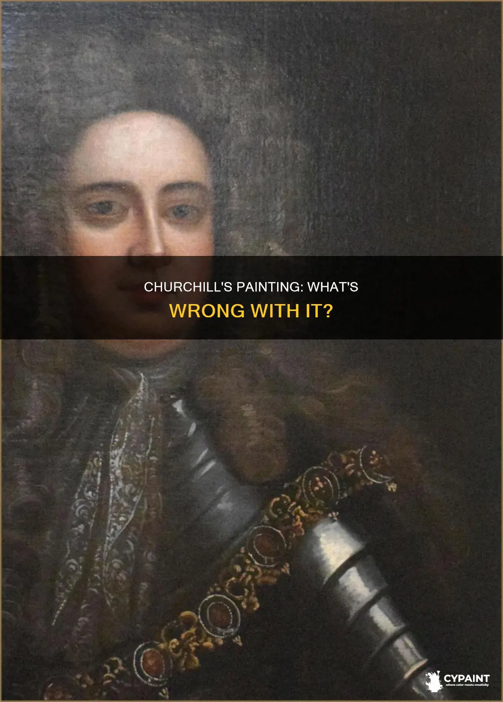 what was wrong with the painting of winston churchill