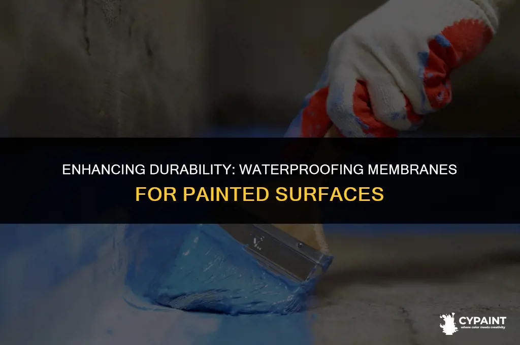 what waterproofing membrane can be installed over paint