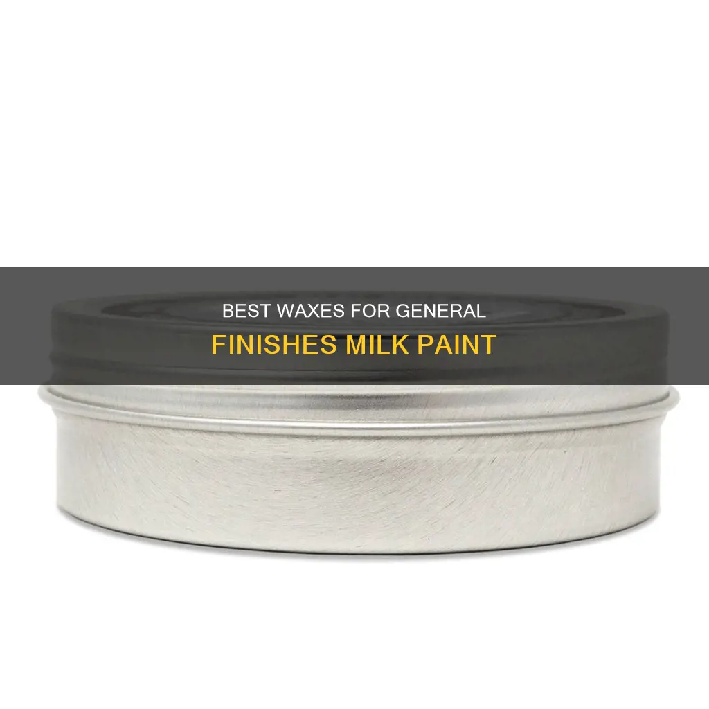 what wax to place over general finishes milk paint