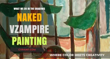 Shadows' Naked Vampire: A Bizarre Painting